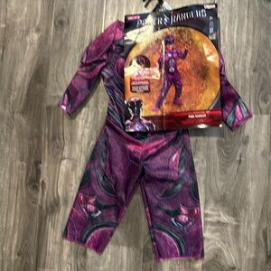 NWT, Kids Pink Power Ranger costume. Kids size Small (2T).